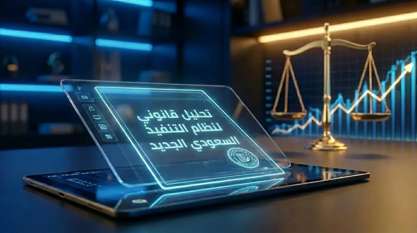العنوان: نظام التنفيذ الجديد في السعودية 2026: إلغاء حبس المدين، السند لأمر الإلكتروني، وتتبع الأصول